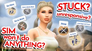 This Sims 4 2021 MOD helps you FIX STUCKUNRESPONSIVE SIM wont sleep go to work move UNCLOGGER [upl. by Allemap]