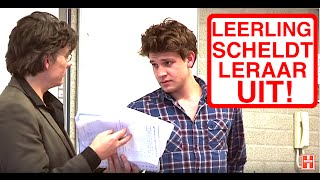 LEERLING SCHELDT LERAAR UIT [upl. by Ehtyaf439]