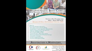 Neurosurgical Boot Camp for Trainees  Liaquat National Hospital [upl. by Ima]