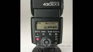 Canon Speedlite 430EX II flash slideshow [upl. by Ledairam]