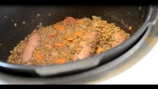 Saucisses lentilles au cookeo [upl. by Kahle308]