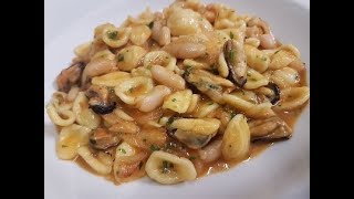 Orecchiette fagioli e cozze [upl. by Wyn]