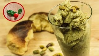 Como hacer Helado Casero de Pistachos  Receta de Helado sin Leche y sin Maquina  Gelato [upl. by Sherrie]