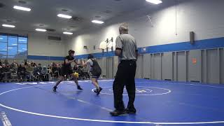 Damian 1 vs Whitman Middle School – Longfellow Wrestling Match [upl. by Kanya]