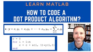 How to code a dot product algorithm [upl. by Lorenz]