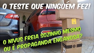 TESTANDO A FRENAGEM DE MANOBRA NO VOLKSWAGEN NIVUS [upl. by Lorenza]