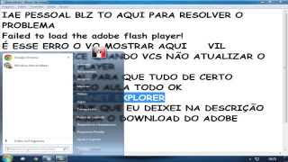 Corrigindo o erro Failed to load the adobe flash player [upl. by Ahsyt57]