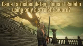 Promised Consort Radahn 0 scadu blessing rune level 1 hitless straight sword only [upl. by Wynn438]