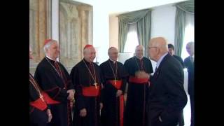 Incontro del Presidente Napolitano con i nuovi Cardinali italiani [upl. by Atiek]