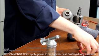 How to lubricate the impact mechanism on a pneumatic impact wrench  Ingersoll Rand 2235 [upl. by Xuerd]