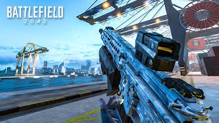 Battlefield 2042 All Out Warfare Gameplay  BF2042 Conquest  Manifest Harbor [upl. by Ailuig773]