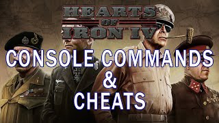 How to Cheat  Use Console Commands in Hearts of Iron 4 [upl. by Gylys490]