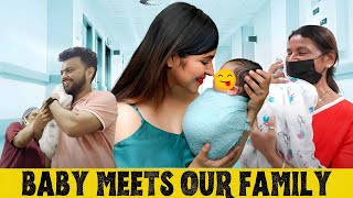 Family meets BABY for the First Time 👶 [upl. by Akeylah]