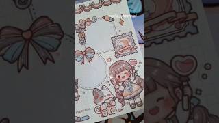 🌷Asmr kawaii journal🌷dodogirl sticker pack asmrjournal kawaiijournal [upl. by Airdnassac752]