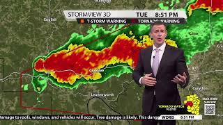 WDRB  Severe Weather Coverage  Evening of 572024 [upl. by Nodearb]