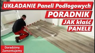 █▬█ ▐ ▀█▀ Układanie Paneli Podłogowych na podłogę zobacz Montaż Jak położyć Panele krok po kroku [upl. by Rhine620]