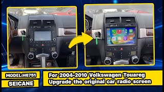 20042010 Volkswagen Touareg Radio Upgrade  New CarPlay amp Android Auto Integration [upl. by Georgy]