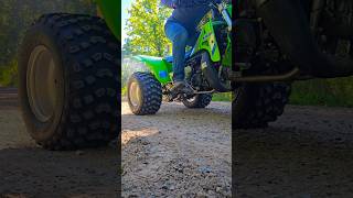 Kawasaki Tecate trail ride shorts 2stroke 3wheeler atv [upl. by Oinotnaesoj43]