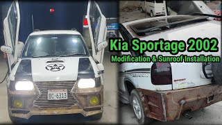 Kia Sportage 2002 Modification amp Sunroof Installation [upl. by Nawyt]