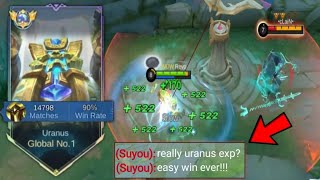 GOODBYE SUYOU META THIS NEW URANUS BUILD AND EMBLEM WILL MAKE YOU USELESS IN RANKED GAME  MLBB [upl. by Veronike]