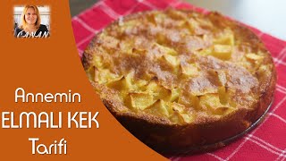 Annemin nefis elmalı kek tarifi Mama´s leckerer Apfelkuchen CANAN´S REZEPTE [upl. by Bum]