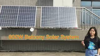 Namkoo 600 amp 800 Watt On Grid Solar System in Germany Balcony Balkonkraftwerk [upl. by Eduino]