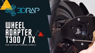 CUSTOM WHEEL ADAPTER MOD FOR THRUSTMASTER T300 AND TX  BUTTONS  PADDLES [upl. by Mcallister]