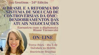 Palestra com Diplomata Riane Tarnovski  34ª Edição Ius Gentium  Trajetórias para a Diplomacia [upl. by Marka171]