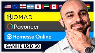 💵MELHOR Forma de Receber DINHEIRO do EXTERIOR  Nomad Payoneer ou Remessa Online [upl. by Augusto]