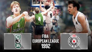 Joventut Badalona v Partizan Belgrade  FIBA European League  Final 1992 [upl. by Adnohsed]