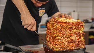 100LAYER LASAGNA CHALLENGE [upl. by Salokin]