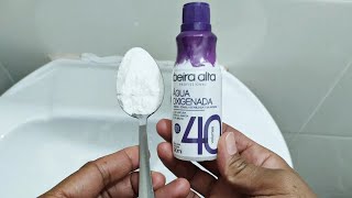 COMO DESENCARDIR ROUPA BRANCA e TIRAR AMARELADO  SEM USAR CLOROQBOA 🧺ATÉ PANO DE CHÃO FICA BRANCO [upl. by Ozneral373]