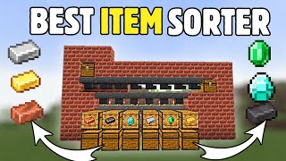 Ultimate Item Sorter System  In Minecraft PE  121￼ [upl. by Dranreb]