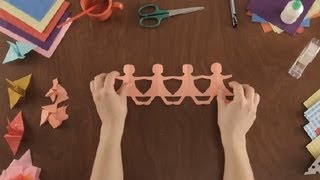 How to Make Paper Dolls  Paper Art Projects [upl. by Gaudette913]