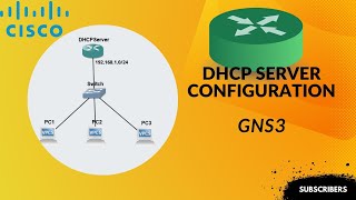 How to Configure a DHCP Server on GNS3 [upl. by Dardani]