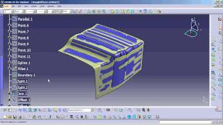 CATIA V5  How to Simplify surfaces then flatten them [upl. by Ibrahim844]