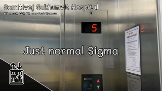 Samitivej Sukhumvit Hospital Bangkok  Sigma Traction Elevators  Carpark [upl. by Newg]