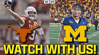 Watch With Us  Texas Longhorns  Michigan Wolverines  Qunn Ewers  SEC Football  2024 [upl. by Atwahs808]