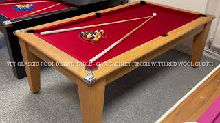 Classic Pool Dining Table in Oak [upl. by Klemm]