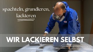 Spachteln Grundieren Lackieren Wir lackieren das Dach selbst [upl. by Assirrec13]