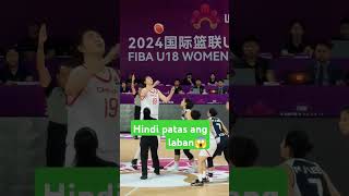 Hindi patas ang laban😱 womenbasketball basketaball shortvedio short [upl. by Yennep103]