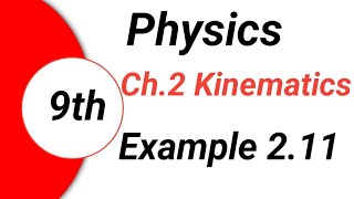 Example 211 Chapter 2 Physics Class 9  A train slows down from 80kmh with a uniform retardation [upl. by Wing]