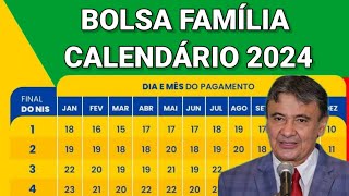 SAIU CALENDÁRIO COMPLETO BOLSA FAMÍLIA 2024 CALENDÁRIO DE JANEIRO 2024 BOLSA FAMÍLIA [upl. by Notsuh]