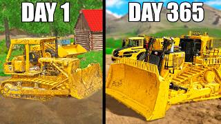 I SPENT 365 DAYS BUILDING A GOLD MINE WITH 0 AND A TRUCK  SURVIVAL GOLD [upl. by Tireb506]