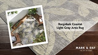 Bargebek Coastal Light Gray Area Rug [upl. by Elmo]