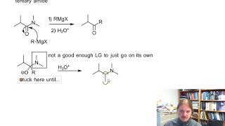 Reaction of amides with Grignard reagents [upl. by Azelea758]