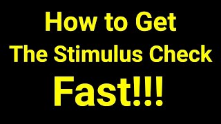 How to Get Your Stimulus Check as Quickly as Possible [upl. by Caughey904]