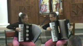 Twinnies Darena Svetoslava and Maria Desislava in the ChurchBalchikBulgaria [upl. by Nyladam]