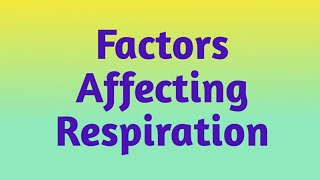 Factors affecting Respiration Fundamental of Nursing Nursing Foundation english amp हिंदी [upl. by Aynosal]