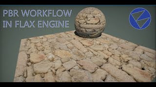 PBR workflow  pbr material in flax game engine flaxengine [upl. by Elvina]